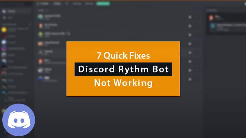 discord rythm bot not working